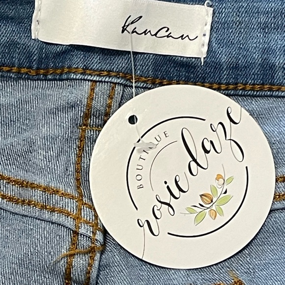 Women's Blue Denim Shorts by KanCan - Picture 5 of 5